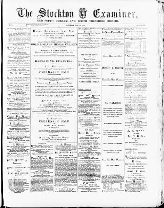 cover page of Stockton Examiner and South Durham and North Yorkshire Herald published on May 10, 1879