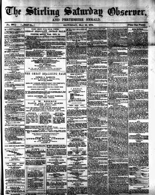 cover page of Stirling Observer published on May 10, 1879