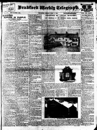 cover page of Bradford Weekly Telegraph published on May 10, 1912