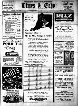 cover page of West Bridgford Times & Echo published on May 10, 1935