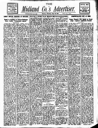cover page of Midland Counties Advertiser published on May 10, 1945