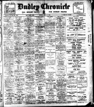 cover page of Dudley Chronicle published on May 10, 1913