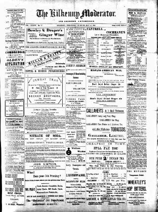cover page of Kilkenny Moderator published on May 10, 1899