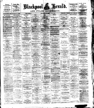 cover page of Blackpool Gazette & Herald published on May 10, 1895