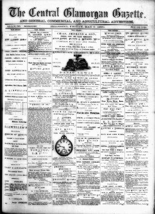 cover page of Central Glamorgan Gazette published on May 9, 1890