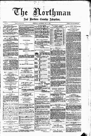 cover page of Northman and Northern Counties Advertiser published on May 10, 1884