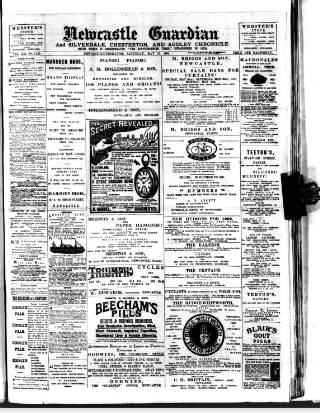 cover page of Newcastle Guardian and Silverdale, Chesterton and Audley Chronicle published on May 10, 1902