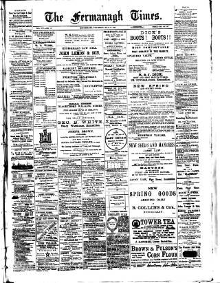 cover page of Fermanagh Times published on May 10, 1894