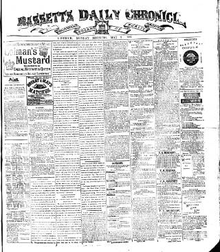 cover page of Bassett's Chronicle published on May 9, 1881