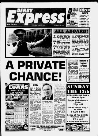 cover page of Derby Express published on May 10, 1990