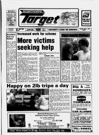 cover page of Scunthorpe Target published on May 10, 1990