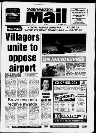 cover page of Oadby & Wigston Mail published on May 10, 1990