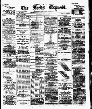 cover page of Leeds Evening Express published on May 10, 1877