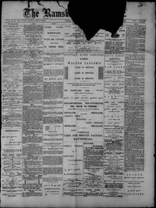 cover page of Ramsbottom Observer published on May 18, 1900