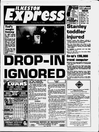 cover page of Ilkeston Express published on May 10, 1990