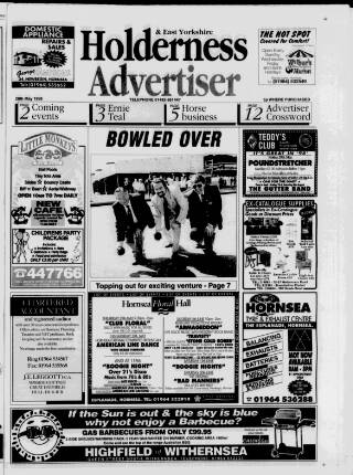 cover page of Holderness Advertiser published on May 28, 1998