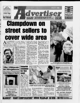 cover page of Potteries Advertiser published on May 27, 1999