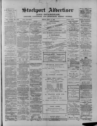 cover page of Stockport Advertiser and Guardian published on May 10, 1889