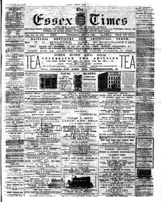 cover page of Essex Times published on May 10, 1882