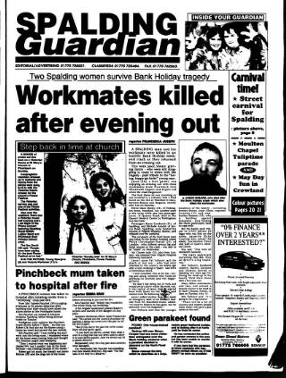 cover page of Spalding Guardian published on May 10, 1996