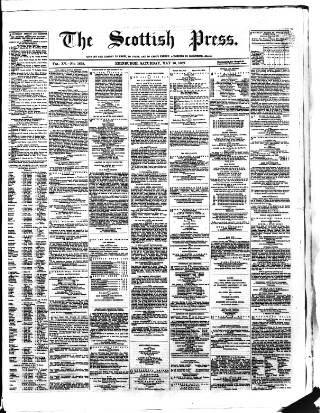 cover page of Scottish Press published on May 10, 1862