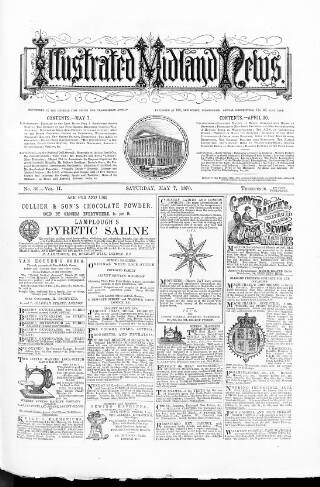 cover page of Illustrated Midland News published on May 7, 1870