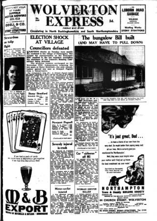 cover page of Wolverton Express published on May 10, 1963