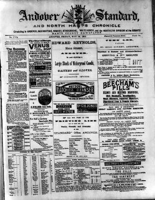 cover page of Andover Chronicle published on May 10, 1901