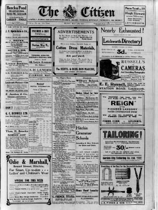 cover page of Citizen (Letchworth) published on May 10, 1912