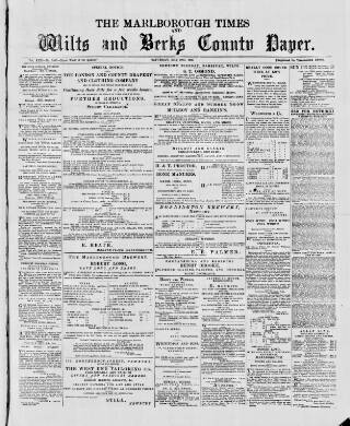 cover page of Marlborough Times published on May 10, 1890