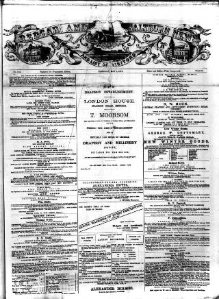 cover page of Redcar and Saltburn News published on May 9, 1872
