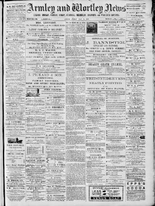 cover page of Armley and Wortley News published on May 10, 1895