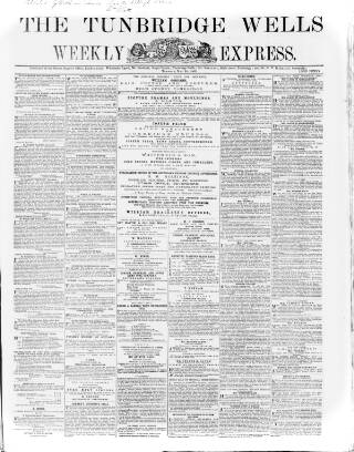cover page of Tunbridge Wells Weekly Express published on May 10, 1864