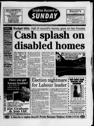 cover page of Leighton Buzzard on Sunday published on May 10, 1998