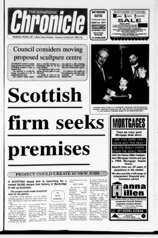 cover page of Banbridge Chronicle published on May 9, 1996