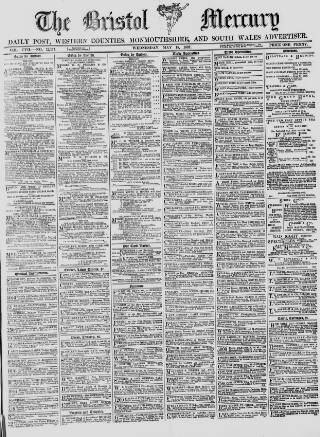 cover page of Bristol Mercury published on May 18, 1887