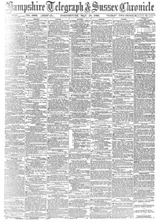 cover page of Hampshire Telegraph published on May 18, 1895