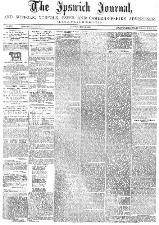 cover page of Ipswich Journal published on May 18, 1880