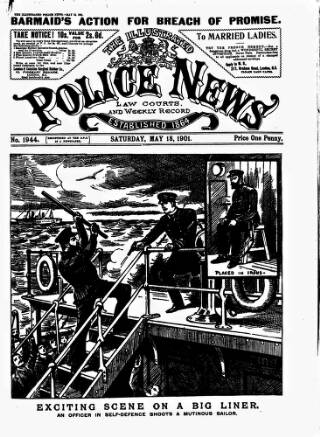 cover page of Illustrated Police News published on May 18, 1901