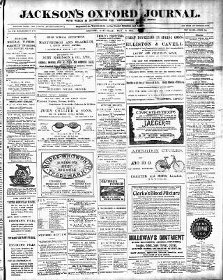 cover page of Oxford Journal published on May 18, 1901