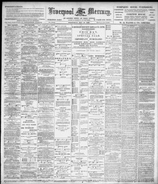 cover page of Liverpool Mercury published on May 18, 1898