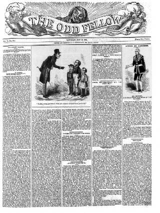 cover page of The Odd Fellow published on May 18, 1839