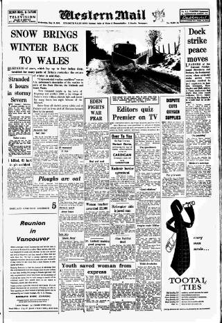 cover page of Western Mail published on May 18, 1955
