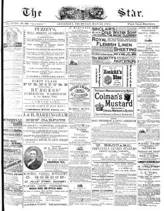 cover page of The Star published on May 18, 1882