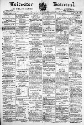 cover page of Leicester Journal published on May 18, 1877
