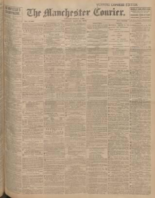 cover page of Manchester Courier published on May 18, 1909