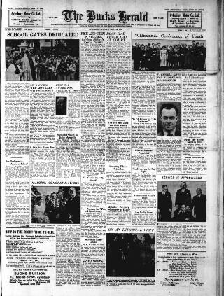 cover page of Bucks Herald published on May 18, 1951