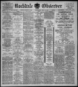 cover page of Rochdale Observer published on May 18, 1927