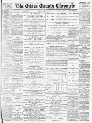cover page of Chelmsford Chronicle published on May 18, 1894
