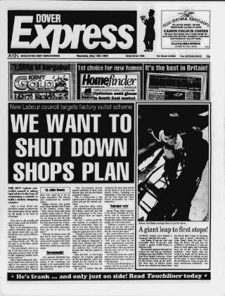 cover page of Dover Express published on May 18, 1995